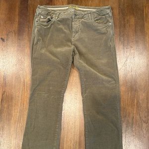 Dubarry Brown Corduroy Skinny Pants UK 16 Women's Cotton Tapered EU 42 US 12